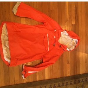 Orange lululemon raincoat